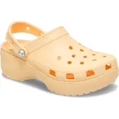 Crocs Classic Platform Pearl Clogs Orange EU 33-34 Femme