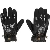 By City Tattoo Ii Leather Gloves Noir L Homme