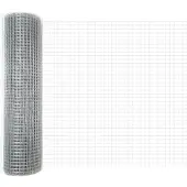 vidaXL Clôture en panneaux grillagés double face, 2500 x 80 cm, argent