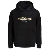 Jack & Jones Sweat-Shirt Garçon Vesterbro Newton Branding Noir