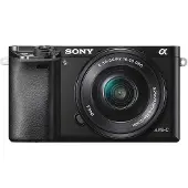 Sony ILCE6000LB Appareil photo sans miroir compact avec kit d'objectifs SELP1650 - Noir