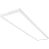 Briloner Lampe de plafond LED 98cm, CEE A source lumineuse*, plat, lumière indirecte, lampe de salon, panneau LED, lampe de cuisine, 98x20x3cm, blanc