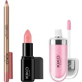 KIKO Milano 3D Hydra Lip Combo (Various Shades) - Peony Pink