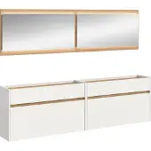 Ebuy24 Drive ensemble d'armoires de rangement D3 incl. éclairage blanc.