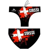 Turbo Suisse 2012 Swimming Brief Rouge,Noir 4XL Homme