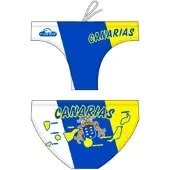 Turbo Canarias Shield Swimming Brief Jaune,Blanc,Bleu 5XL Homme