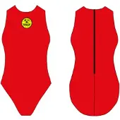 Turbo Basic Waterpolo Swimsuit Rouge 7-8 Years Fille