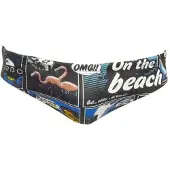 Turbo New Comic Swimming Brief Multicolore XL Homme