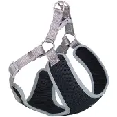 Nobby Geschirr "Black Mesh Reflect" grau L : 48-56 cm + 50 cm, L : 15 mm