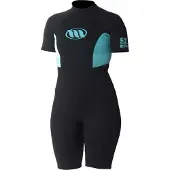 West Enforcer Springsuit 2/2 Mm Woman Short Sleeve Back Zip Shorty Noir 8 Femme