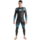 Arena Powerskin Thunder Long Sleeve Neoprene Wetsuit Bleu,Noir L Homme