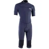 iON Element 3/2 Mm Overknee Short Sleeve Front Zip Shorty Gris S Homme