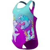 Speedo Digital Printed Swimsuit Violet 6-9 Months Fille