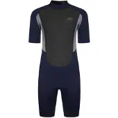 Typhoon Storm 2.8 2 Mm Short Sleeve Back Zip Shorty Bleu S Homme