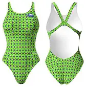 Turbo Flower 70 Swimsuit Vert 2XL Femme