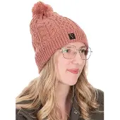 Fox International Pompon Beanie Rose