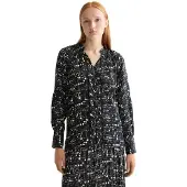 Scotch & Soda Lace And Ties Long Sleeve Blouse Noir 38 Femme