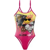 Otso Emoji Glow-up Swimsuit Rose M Femme