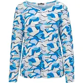 Goldner T-shirt bleu / blanc
