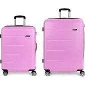 Gabol Future Plus Spinner Expandable 176l Trolley Bag 2 Units Rose