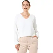 Garcia L50244 V Neck Sweater Blanc 2XL Femme