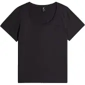 G-Star T-shirt Scoop Neck - Noir - Femmes