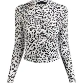 Faina T-shirt noir / blanc
