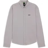 BOSS Chemise en jersey de coton infroissable avec stretch naturel