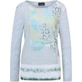 Goldner T-shirt turquoise / gris clair / pomme / vert foncé