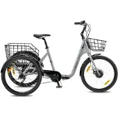 Monty Trike Nuke24 Sunrace 2025 Folding Electric Bike Argenté M / 417Wh