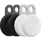 Chipolo LOOP Schwarz/Weiss 4-Pack (Android, iOS), Traceur, Blanc, Noir