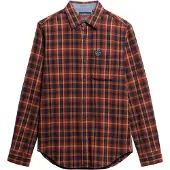 Superdry Chemise marine / mandarine / pêche / homard
