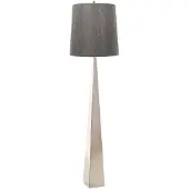 Elstead Lighting Lampadaire, acier, nickel, H 181 cm