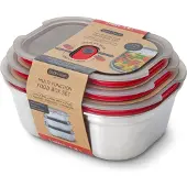 Black+blum Multi-function Mixed Lunch Box Set Argenté