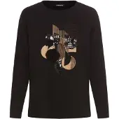 Olsen T-shirt jaune / noir