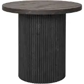 Ebuy24 Boavista table d'angle Ø48cm marron foncé.