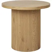 Ebuy24 Boavista table d'angle Ø48cm naturel.