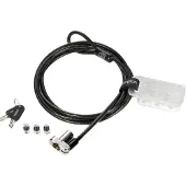 Kensington - Câble de Sécurité à Clé Universel 3-en-1 pour Ordinateur Portable, Câble Antivol de 1,8m en Acier