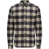 Only & Sons Chemise 'ONSGudmund' ivoire / bleu marine