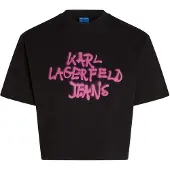 Karl lagerfeld Jeans B1w17054 Short Sleeve Top Noir XS Femme