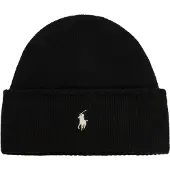 Ralph Lauren Bonnet 'PONY' noir / blanc