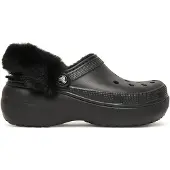 Crocs Chaussures Classic Platform Fuzz Lined 212854BLK