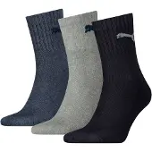 Puma Chaussettes - Short Crew - 3 Pack - Marine/Grey/Shadow Blue - - 39/42 - Chaussettes