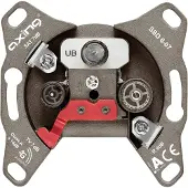 Axing SSD 6-07 SAT + TV + Radio Brown Socket (Prise antenne), Parabole : accessoires, Marron