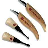 Flexcut Beginner Palm &amp; Knife Set KN600, set pour sculpture sur bois