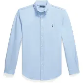 Ralph Lauren pour homme. 710929349009 Chemise en popeline stretch Custom Fit bleue (L), Casuel, Coton, Manche longue