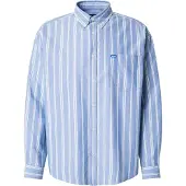 HUGO Ebill 10268598 Blue Long Sleeve Shirt Bleu S Homme