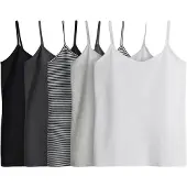 The Set Haut gris clair / noir / blanc