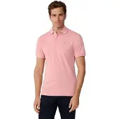 Hackett pour homme. HM5600093 Polo piqué slim rose (XXL), Casuel, Coton, Manche courte