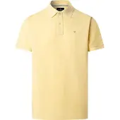 Hackett pour homme. HM5600093 Polo piqué slim jaune (L), Casuel, Coton, Manche courte